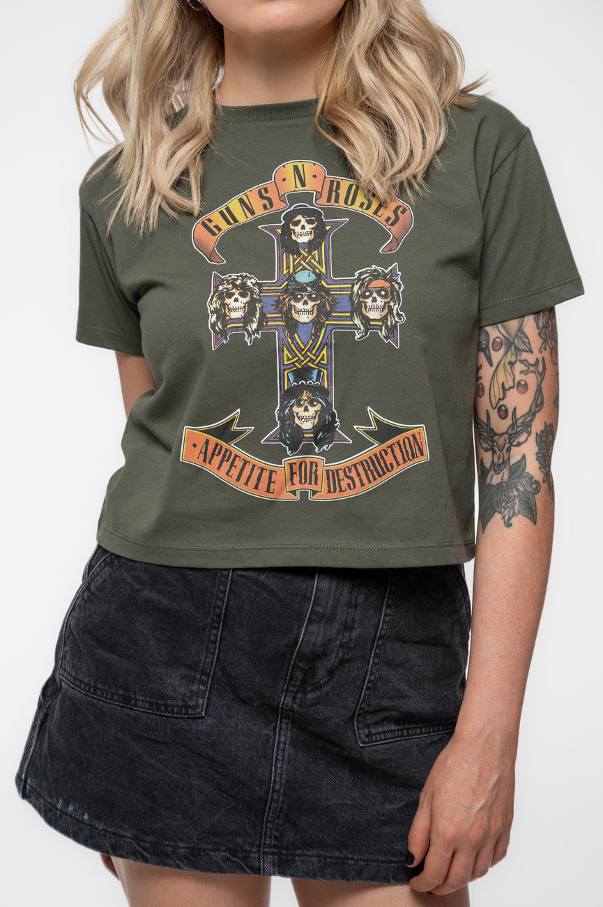 Ladies Guns n' Roses Appetite For Destruction ufficiale Donne maglietta Ladies Guns n' Roses Appetite For Destruction ufficiale Donne maglietta