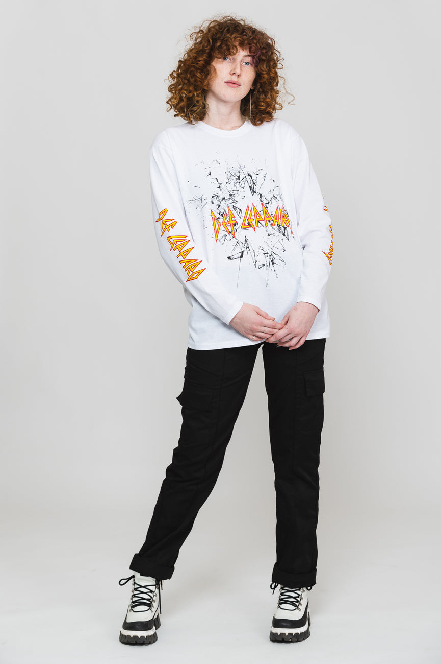 DAYDREAMER Def Leppard High N Dry Weekend Tee in Vintage White DAYDREAMER Def Leppard High N Dry Weekend Tee in Vintage White