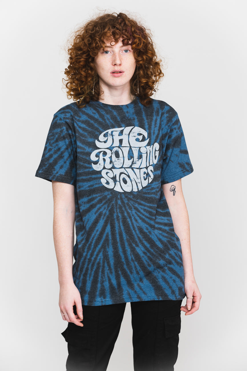 tie dye rolling stones shirt