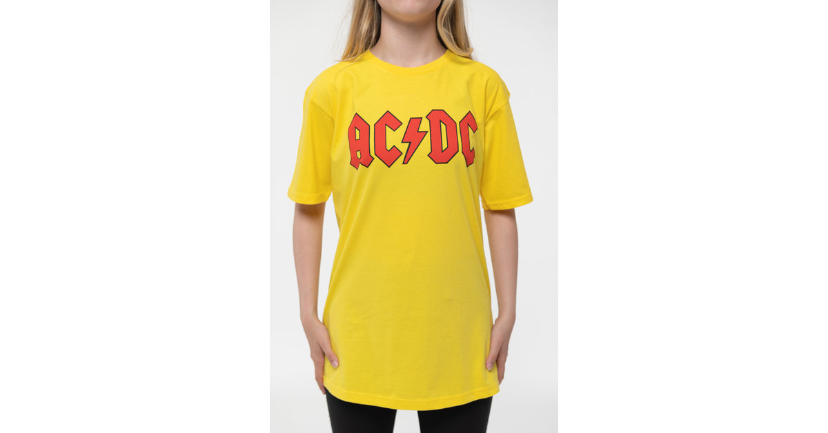 AC/DC Kids Classic Band Logo Yellow T Shirt – Paradiso Clothing