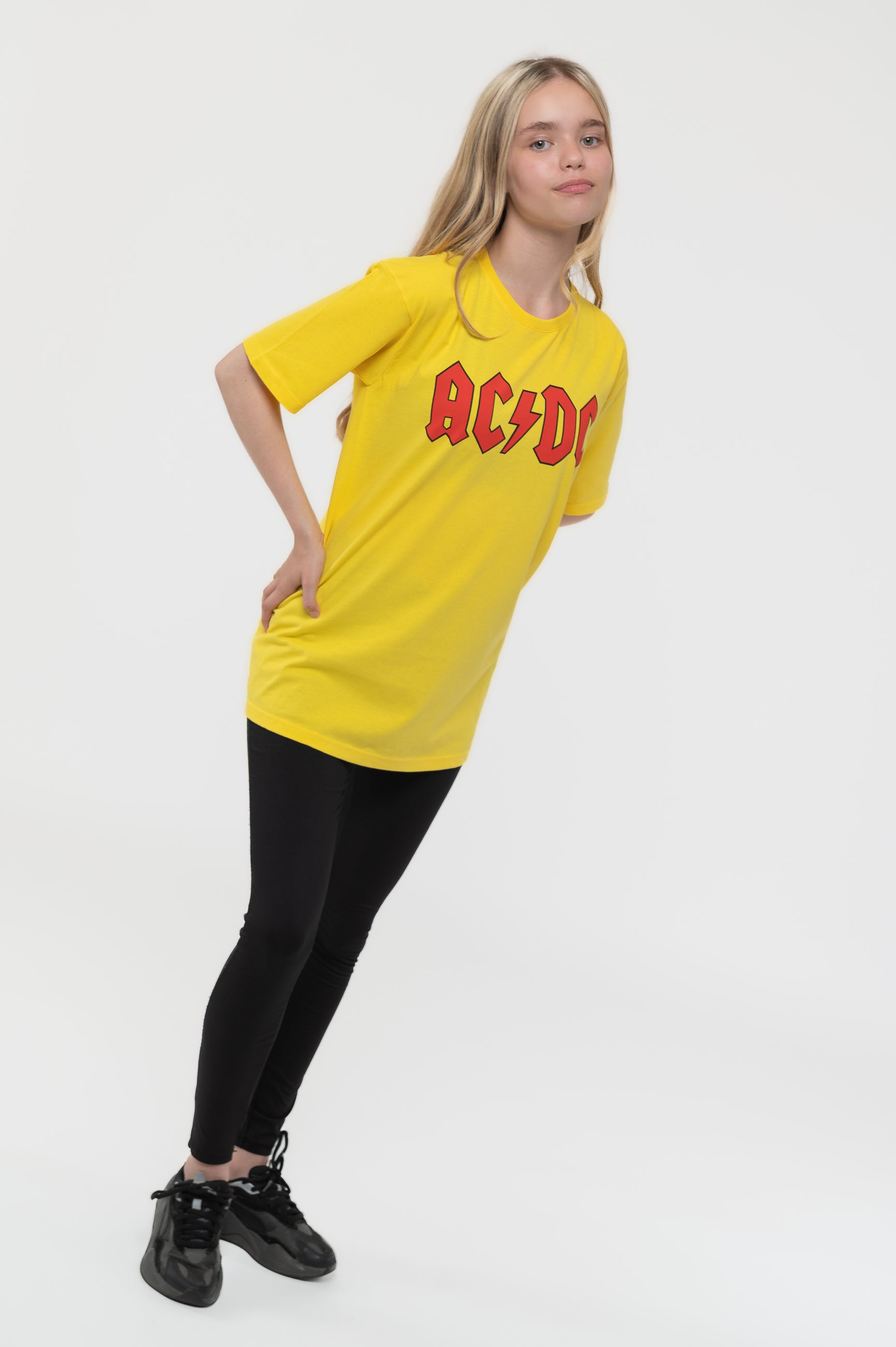 AC/DC Kids Classic Band Logo Yellow T Shirt – Paradiso Clothing