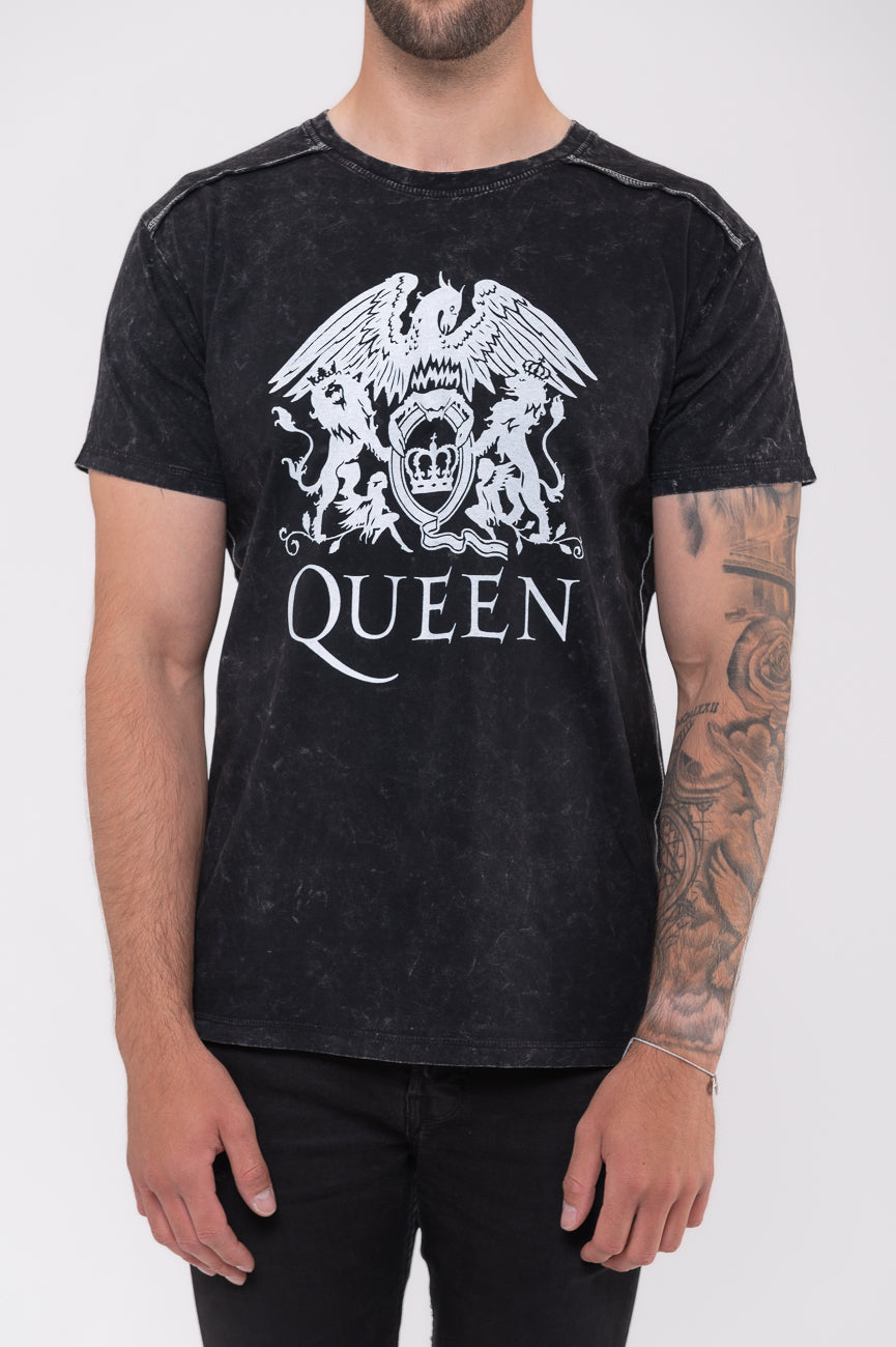 Queen Classic Crest Band Logo Shirt – Wash Paradiso Clothing Snow T