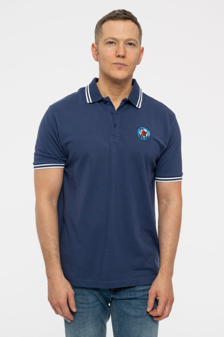 Navy Blue Target Polo Target Men's Polo T-Shirt Blue S22/55006