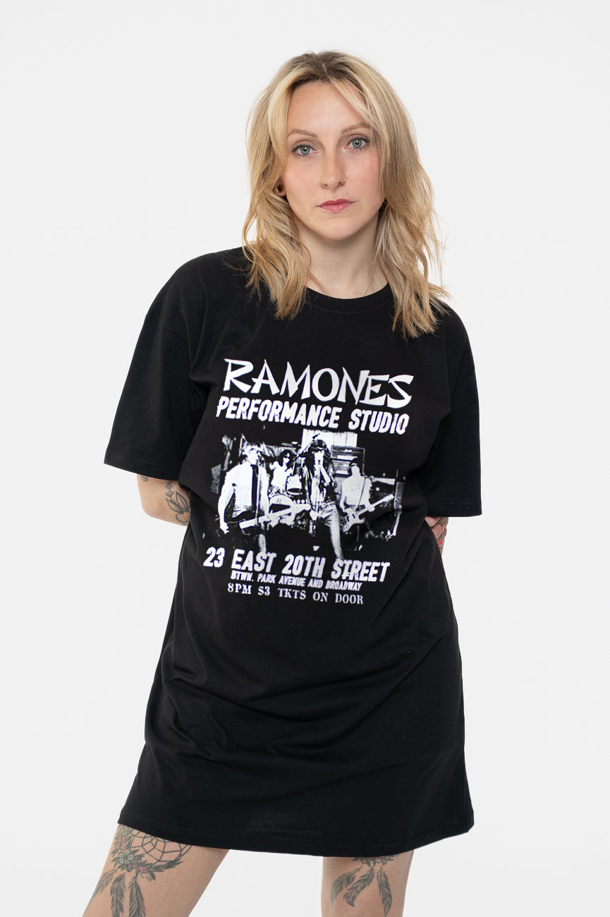 ramones t shirt dress Grey MissPap Ramones Oversized Graphic T-Shirt Dress