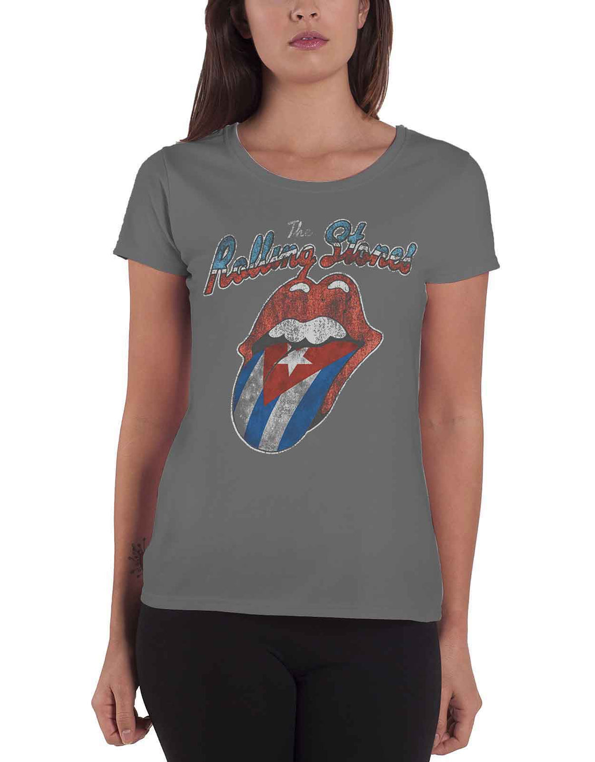 The Rolling Stones Rocks Off Cuba Skinny Fit T Shirt