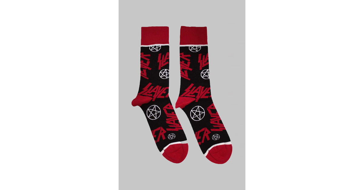 Slayer Band Logo Pattern Ankle Socks – Paradiso Clothing