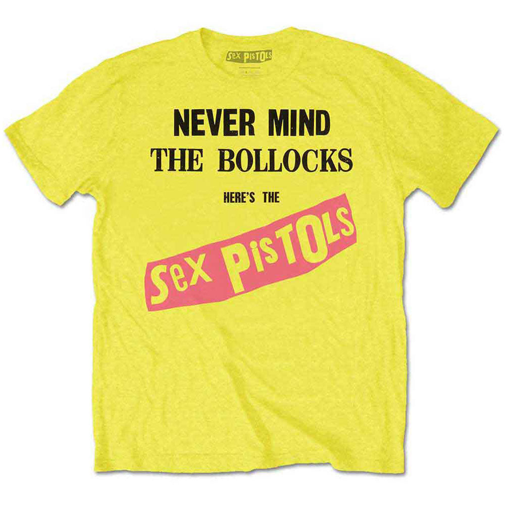 The Sex Pistols Unisex T-Shirt: NMTB Original Album (Yellow)