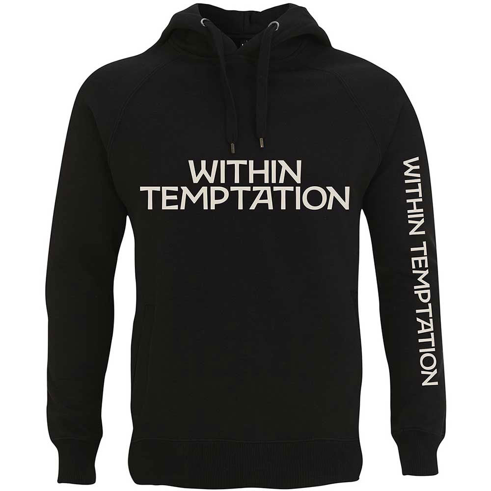 Within Temptation Unisex Pullover Hoodie: Bleed Out (Black) (Back & Sleeve Print)
